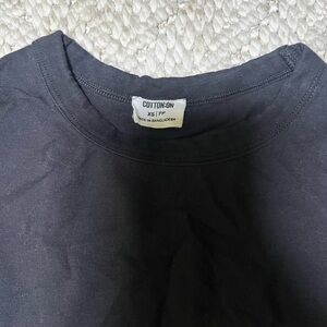 cotton on black baby tee *